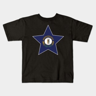 Kentucky State Flag Star Kids T-Shirt